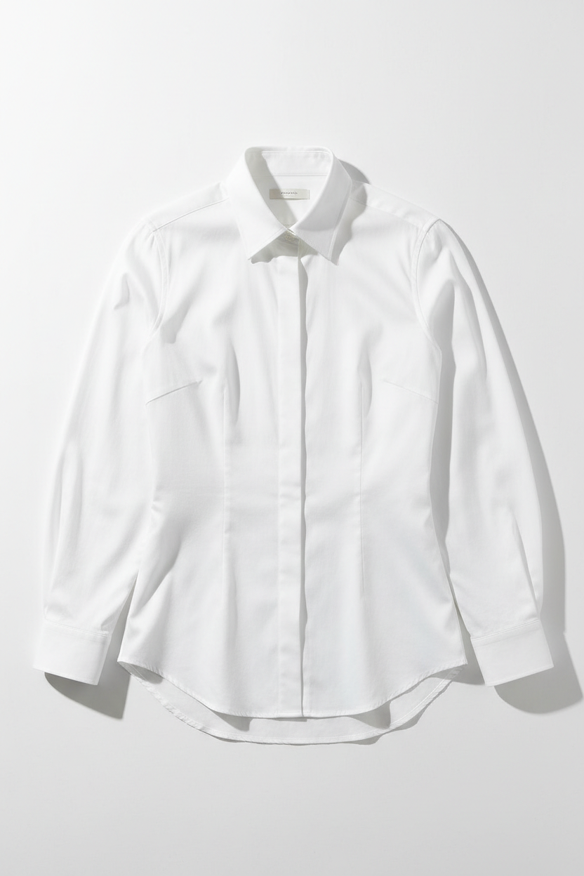 Classic White Button-Down Shirt