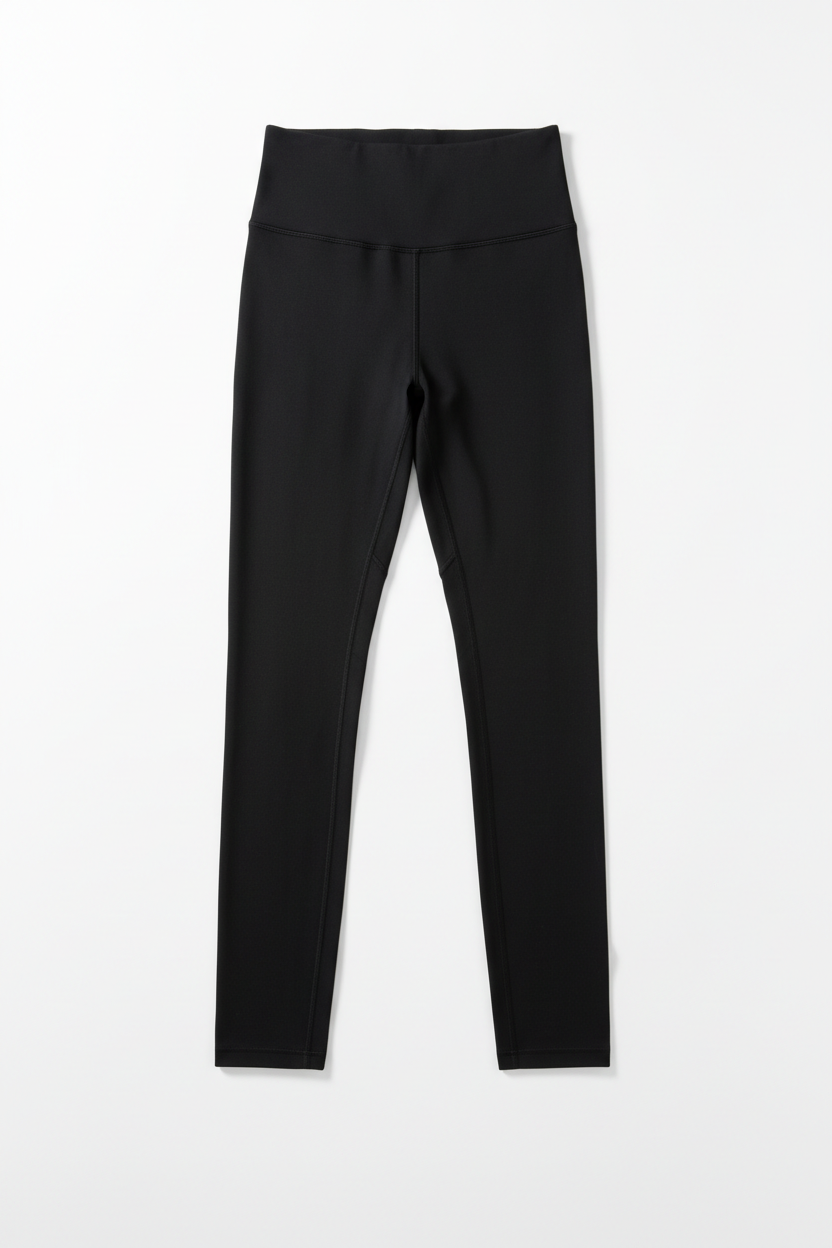 High-Waist Yoga Pants - Black