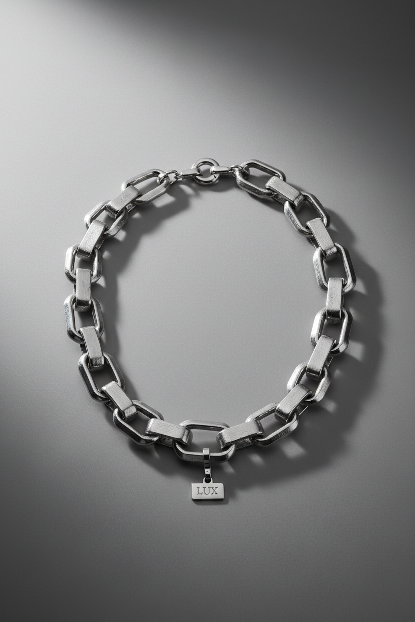 Bold Silver Statement Necklace