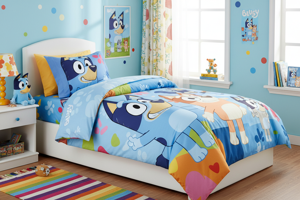 Kids Bluey Bedding Set