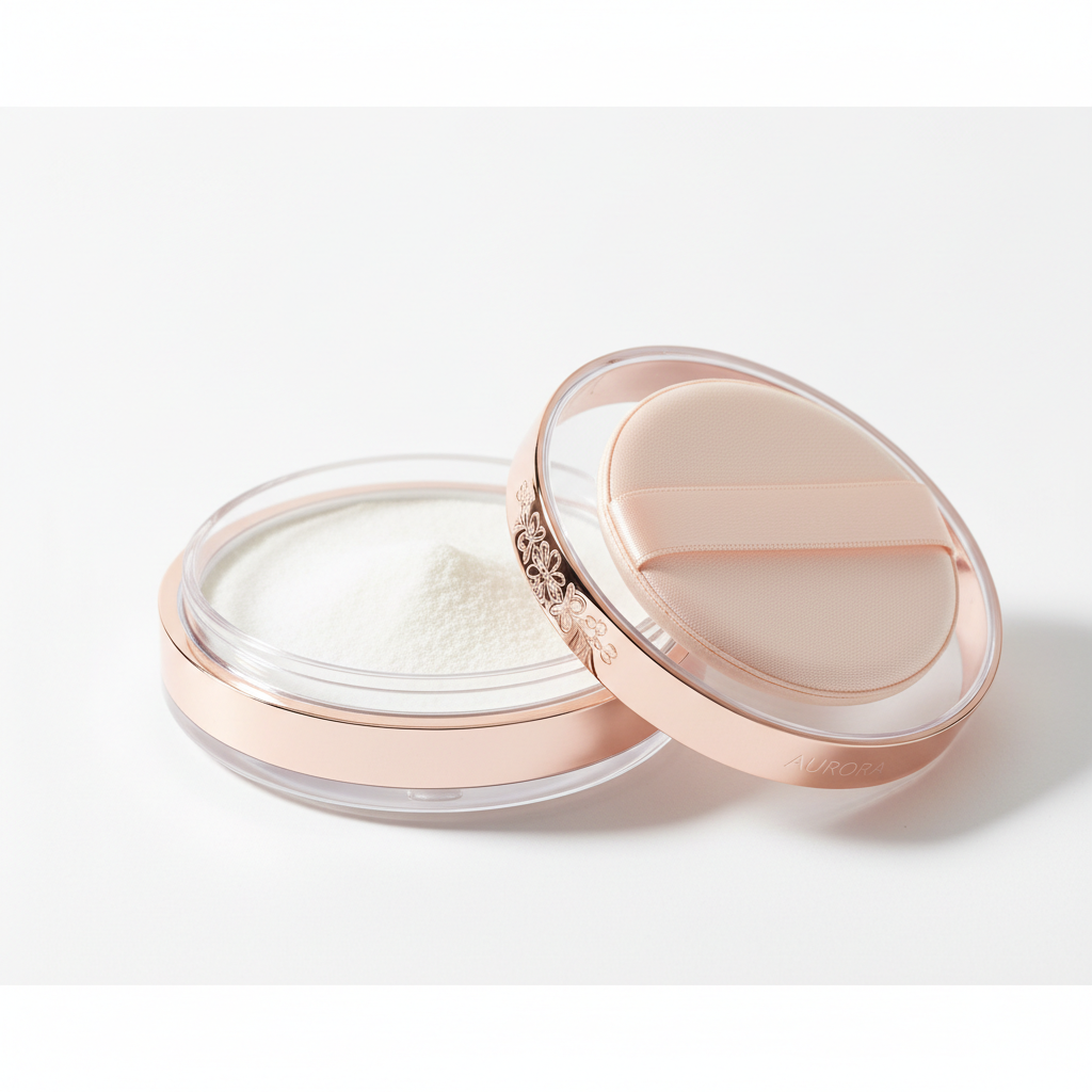 Translucent setting powder compact